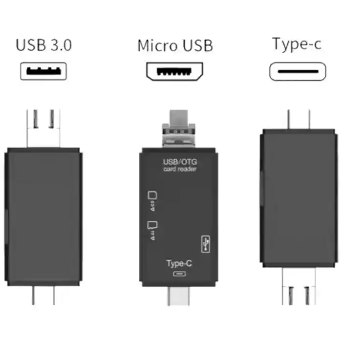 6 in 1 OTG Supported Card Reader